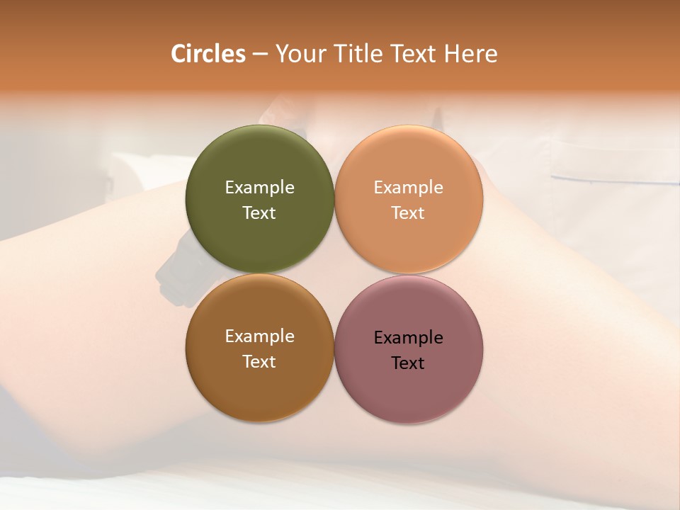 A Woman Getting A Laser On Her Leg PowerPoint Template