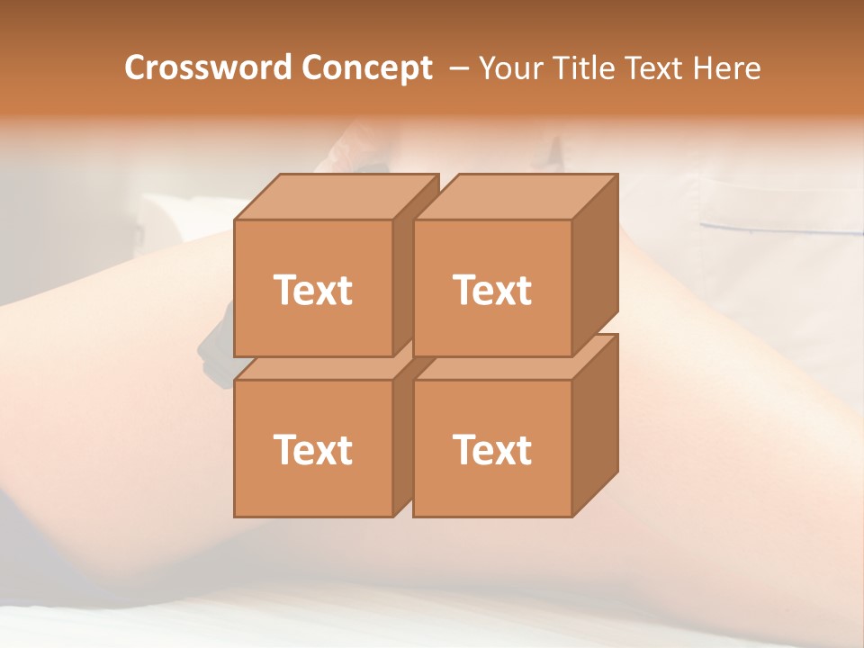 A Woman Getting A Laser On Her Leg PowerPoint Template