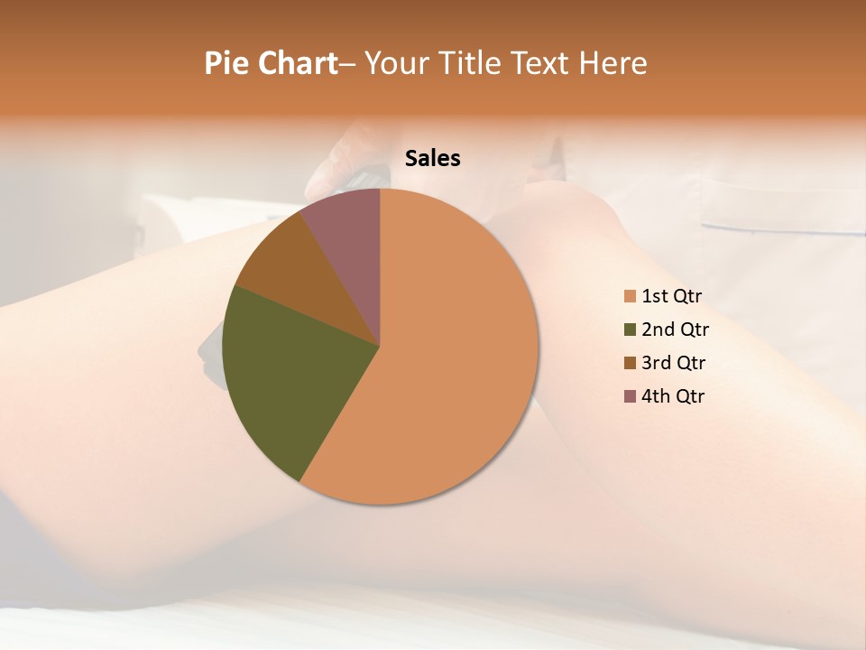 A Woman Getting A Laser On Her Leg PowerPoint Template