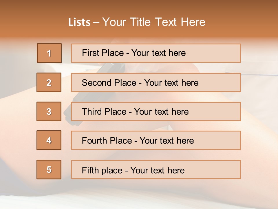 A Woman Getting A Laser On Her Leg PowerPoint Template