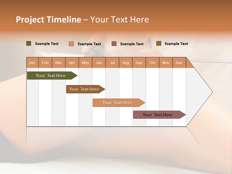A Woman Getting A Laser On Her Leg PowerPoint Template