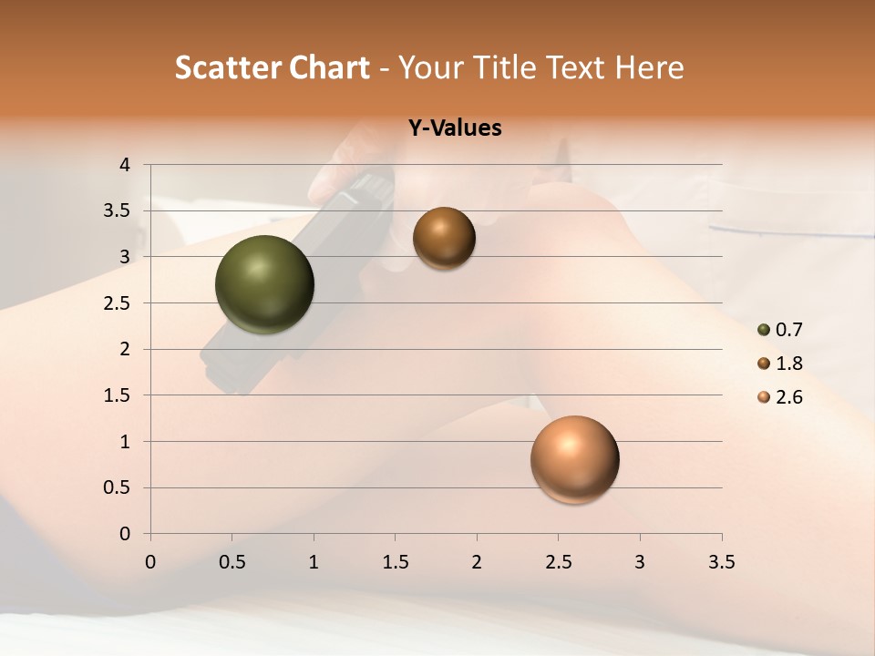 A Woman Getting A Laser On Her Leg PowerPoint Template