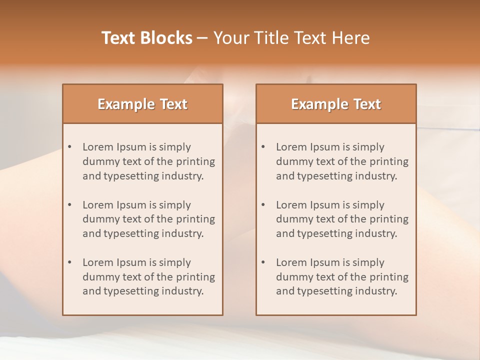 A Woman Getting A Laser On Her Leg PowerPoint Template
