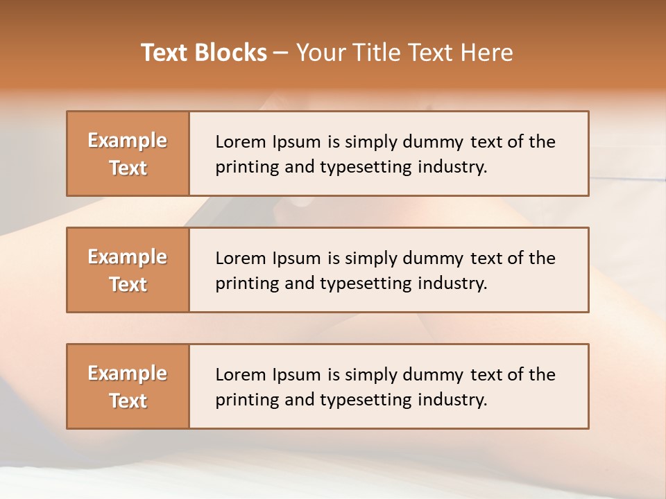 A Woman Getting A Laser On Her Leg PowerPoint Template