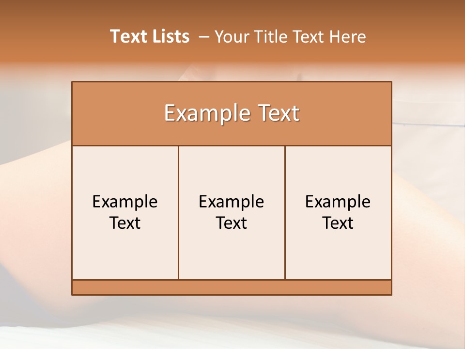 A Woman Getting A Laser On Her Leg PowerPoint Template