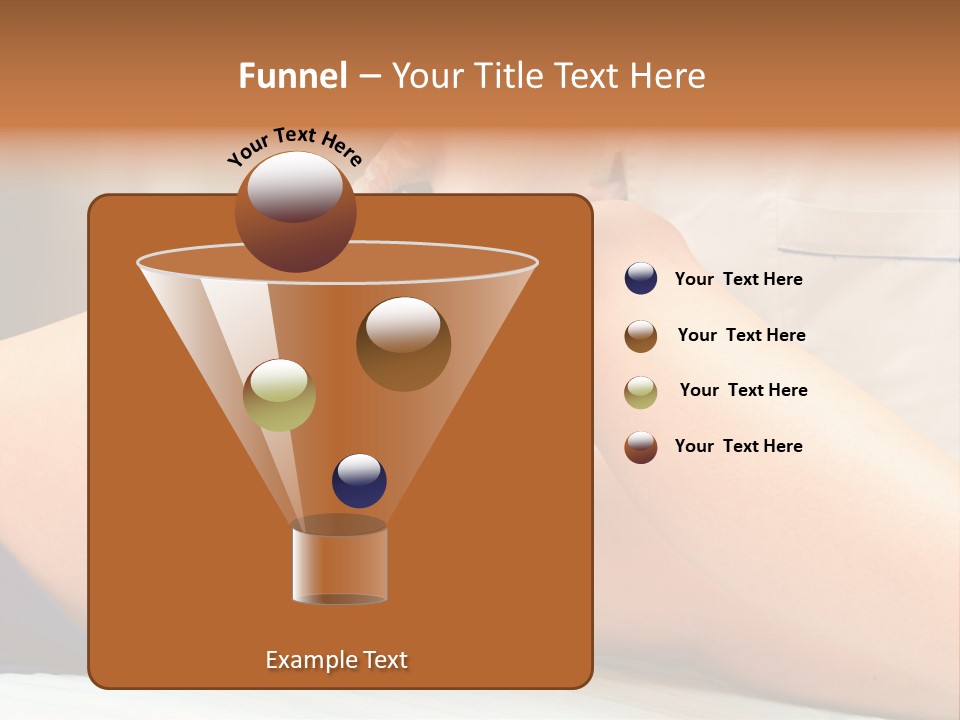 A Woman Getting A Laser On Her Leg PowerPoint Template