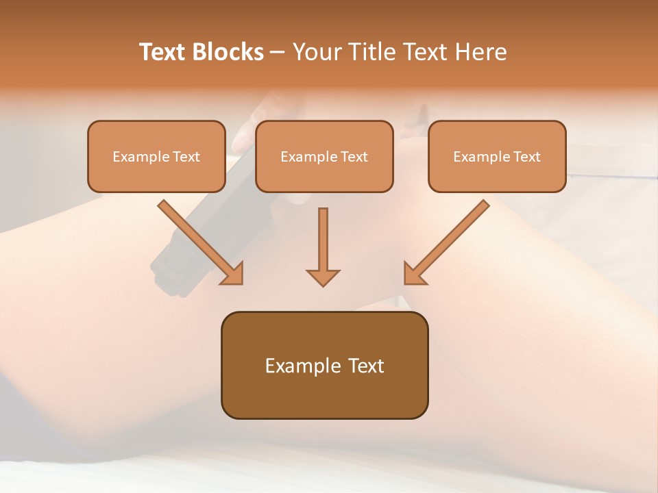 A Woman Getting A Laser On Her Leg PowerPoint Template