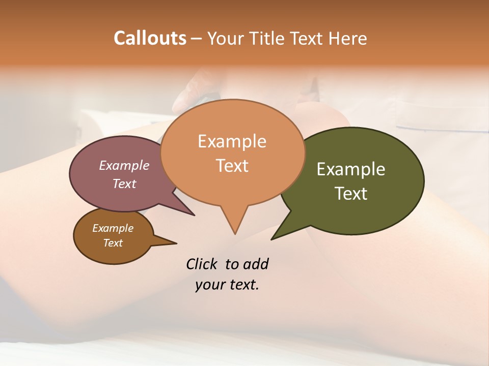 A Woman Getting A Laser On Her Leg PowerPoint Template