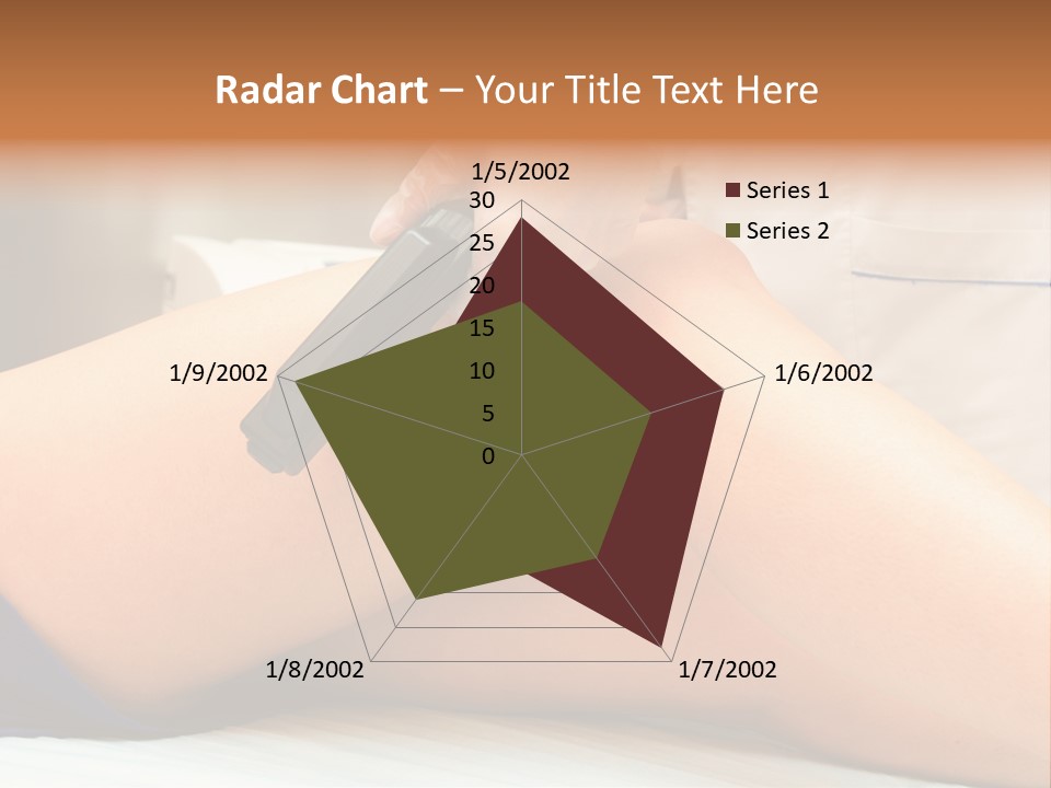 A Woman Getting A Laser On Her Leg PowerPoint Template