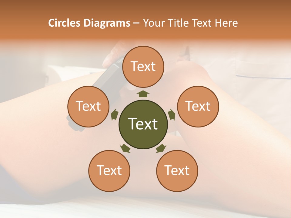 A Woman Getting A Laser On Her Leg PowerPoint Template