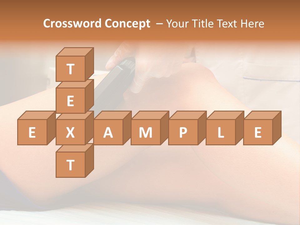 A Woman Getting A Laser On Her Leg PowerPoint Template