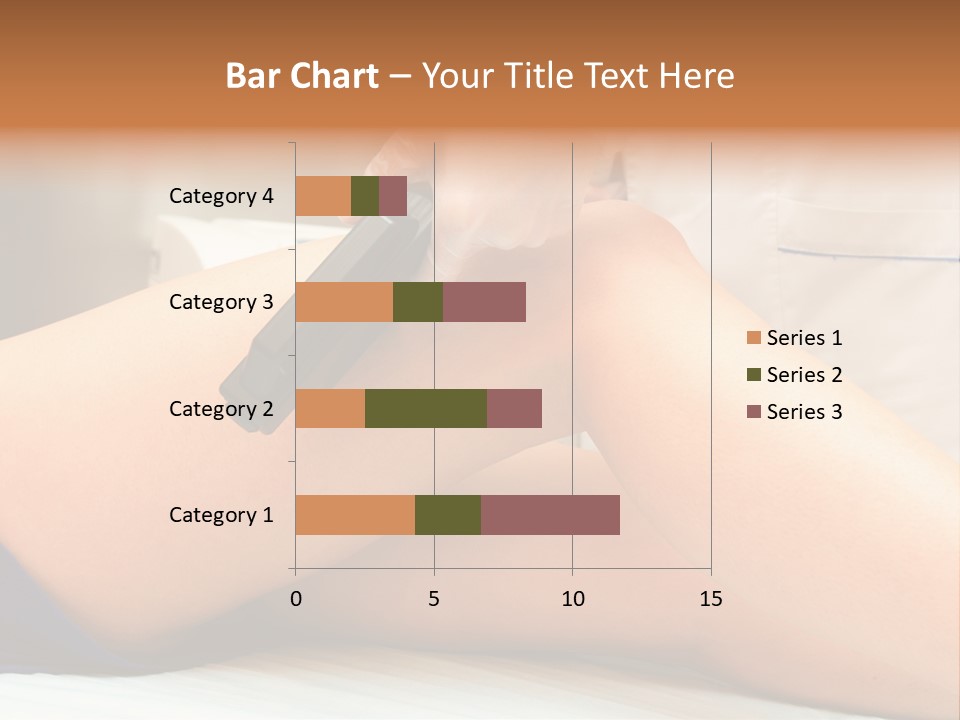 A Woman Getting A Laser On Her Leg PowerPoint Template