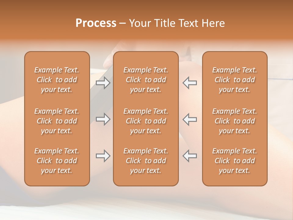 A Woman Getting A Laser On Her Leg PowerPoint Template