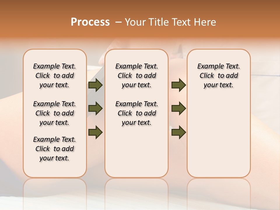 A Woman Getting A Laser On Her Leg PowerPoint Template