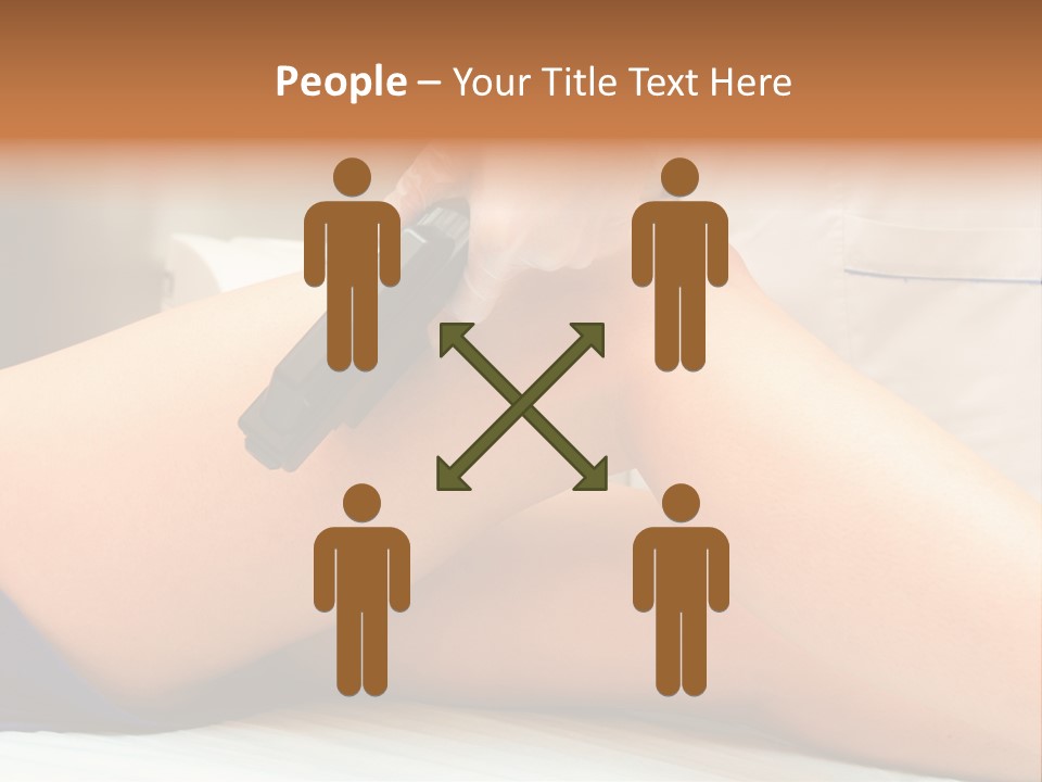 A Woman Getting A Laser On Her Leg PowerPoint Template