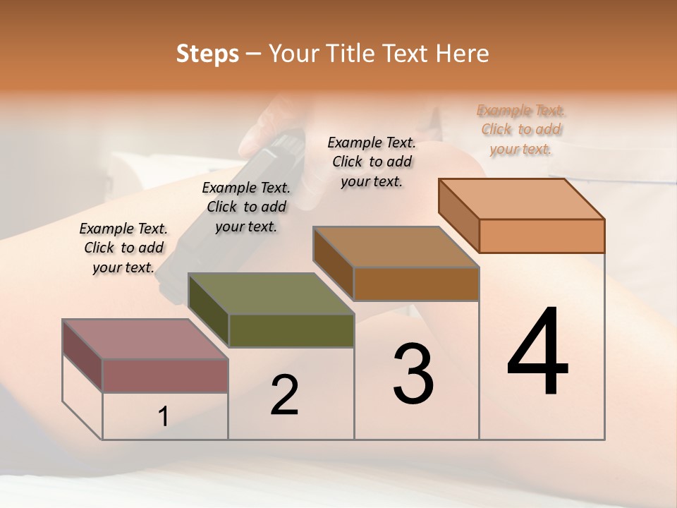 A Woman Getting A Laser On Her Leg PowerPoint Template