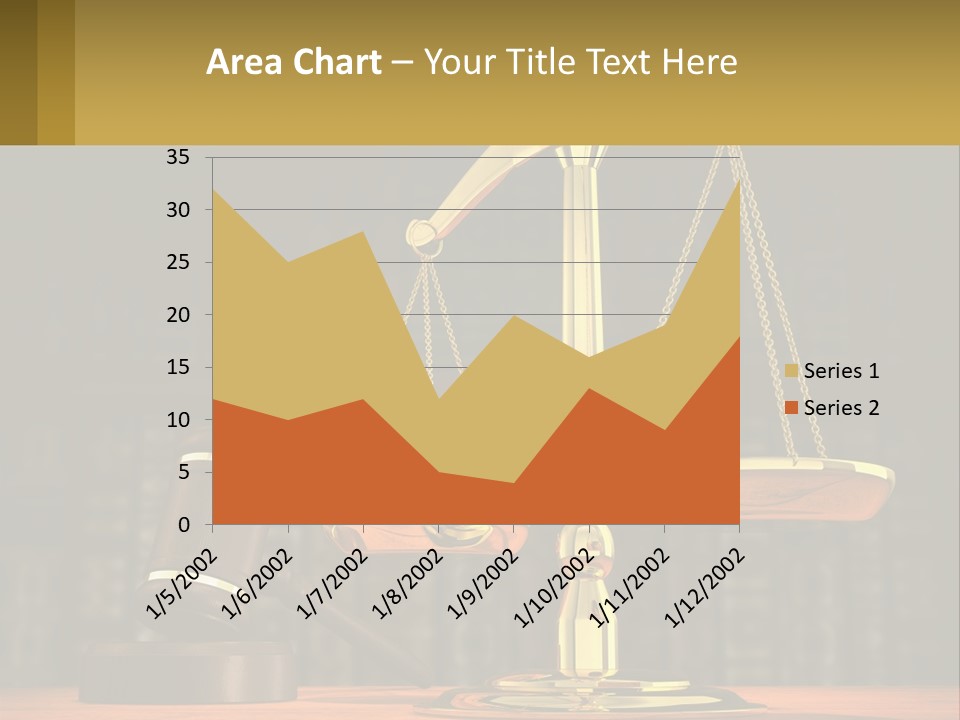 A Judge's Scale With A Gaven And A Bookcase In The Background PowerPoint Template