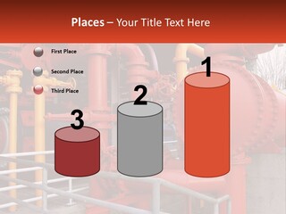 A Group Of Pipes And Valves In A Factory PowerPoint Template