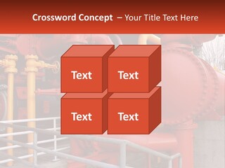 A Group Of Pipes And Valves In A Factory PowerPoint Template