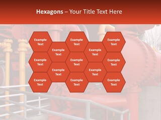 A Group Of Pipes And Valves In A Factory PowerPoint Template