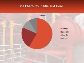 A Group Of Pipes And Valves In A Factory PowerPoint Template