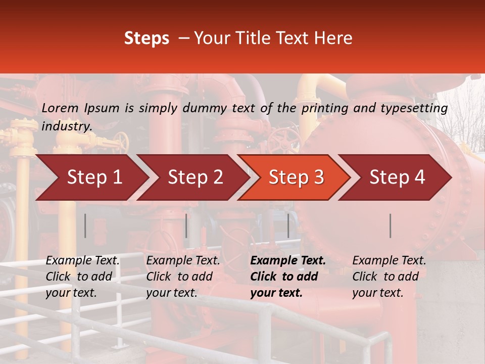 A Group Of Pipes And Valves In A Factory PowerPoint Template