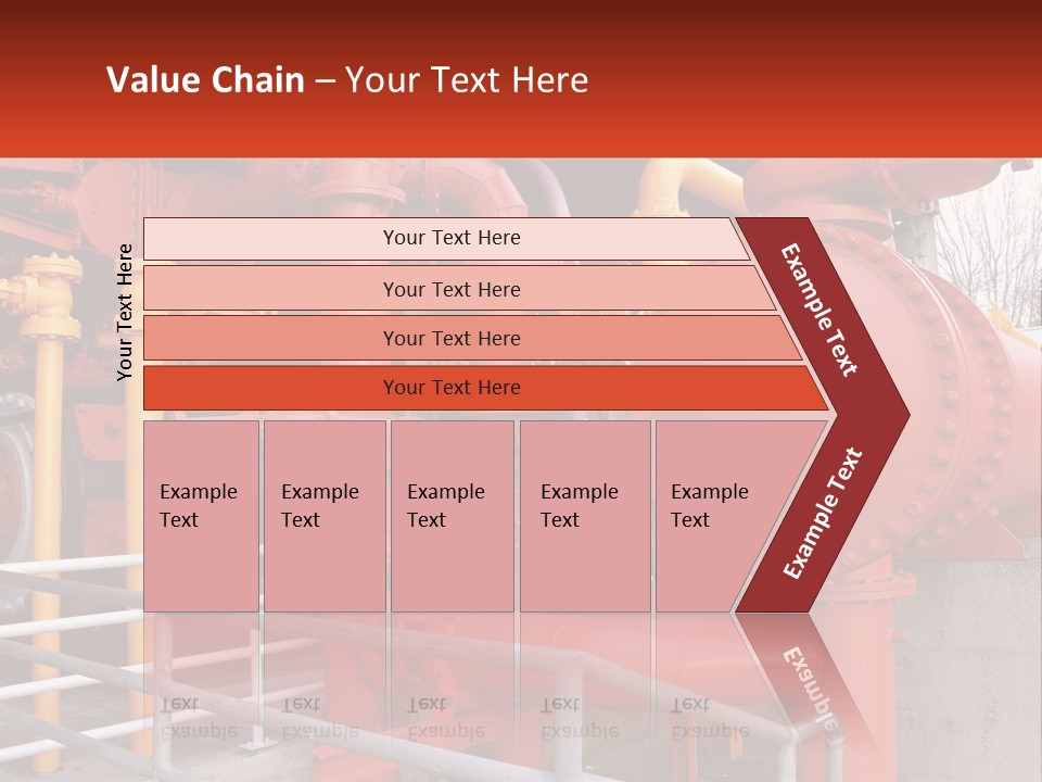 A Group Of Pipes And Valves In A Factory PowerPoint Template