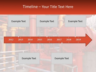 A Group Of Pipes And Valves In A Factory PowerPoint Template
