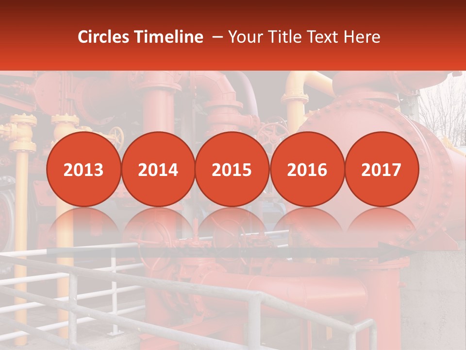 A Group Of Pipes And Valves In A Factory PowerPoint Template