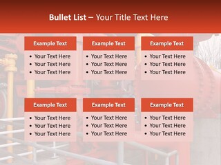 A Group Of Pipes And Valves In A Factory PowerPoint Template