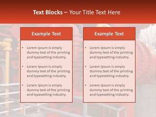 A Group Of Pipes And Valves In A Factory PowerPoint Template