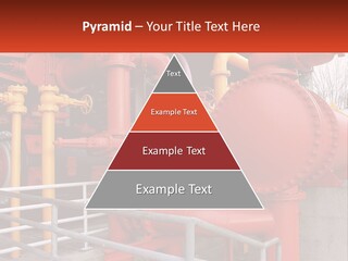 A Group Of Pipes And Valves In A Factory PowerPoint Template