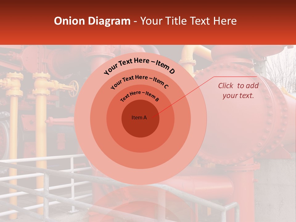 A Group Of Pipes And Valves In A Factory PowerPoint Template
