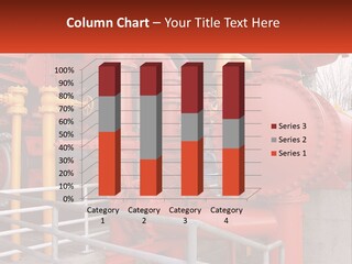 A Group Of Pipes And Valves In A Factory PowerPoint Template