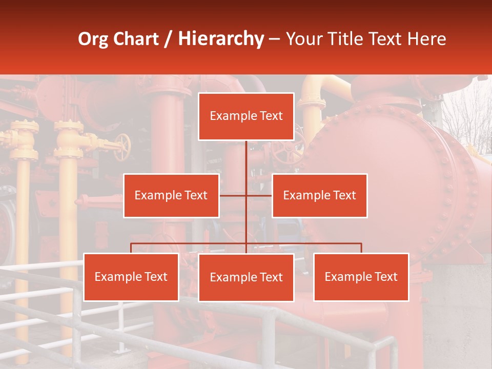 A Group Of Pipes And Valves In A Factory PowerPoint Template