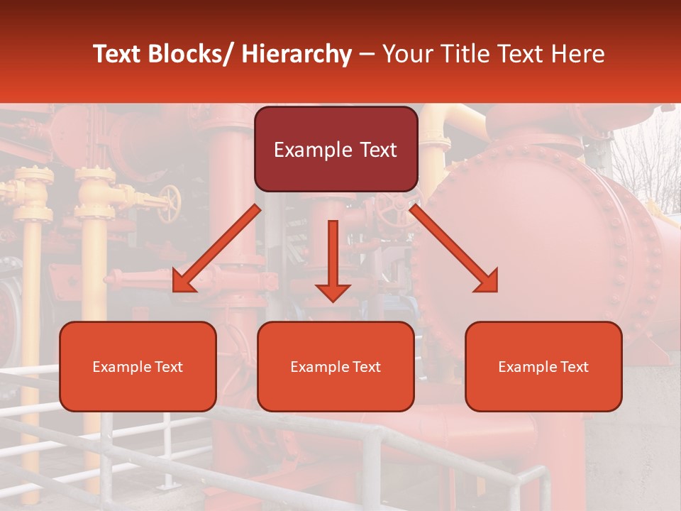 A Group Of Pipes And Valves In A Factory PowerPoint Template