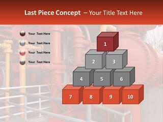 A Group Of Pipes And Valves In A Factory PowerPoint Template