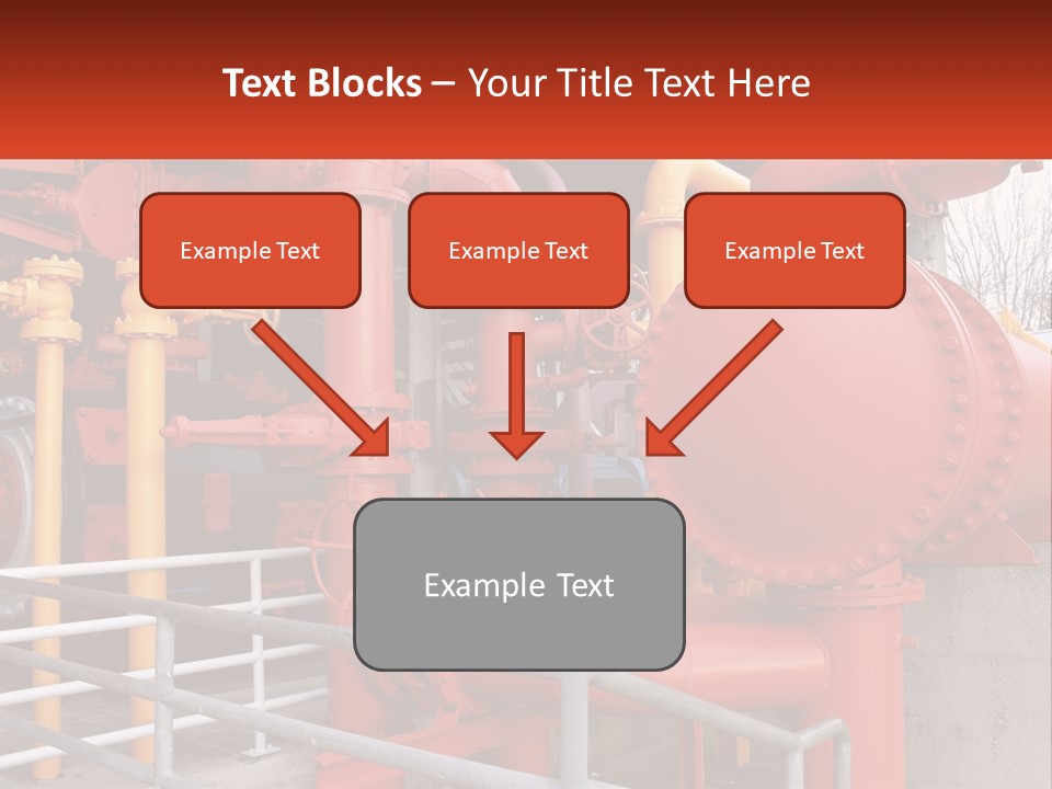 A Group Of Pipes And Valves In A Factory PowerPoint Template