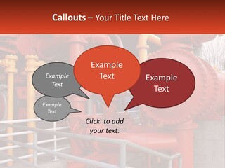 A Group Of Pipes And Valves In A Factory PowerPoint Template
