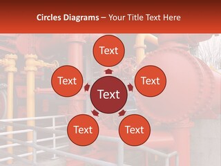 A Group Of Pipes And Valves In A Factory PowerPoint Template