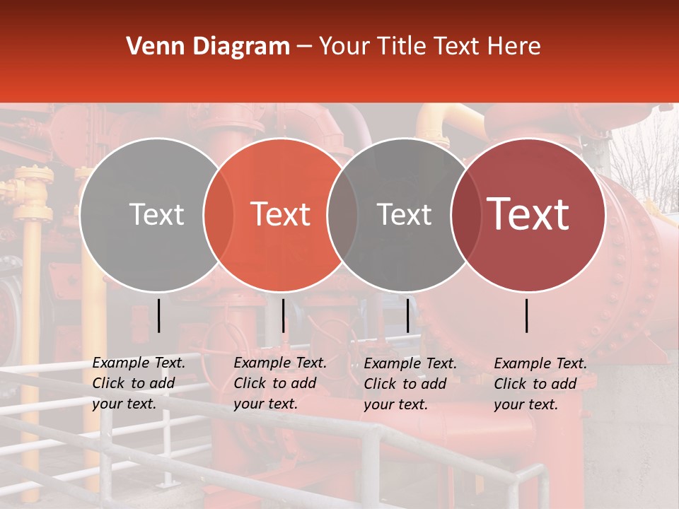 A Group Of Pipes And Valves In A Factory PowerPoint Template