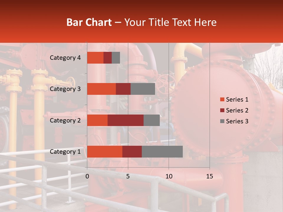A Group Of Pipes And Valves In A Factory PowerPoint Template