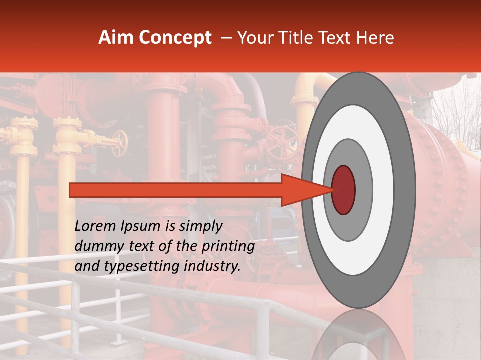 A Group Of Pipes And Valves In A Factory PowerPoint Template