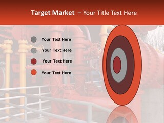 A Group Of Pipes And Valves In A Factory PowerPoint Template