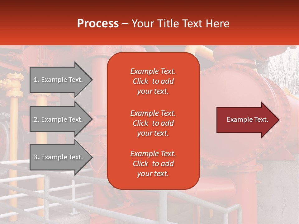 A Group Of Pipes And Valves In A Factory PowerPoint Template