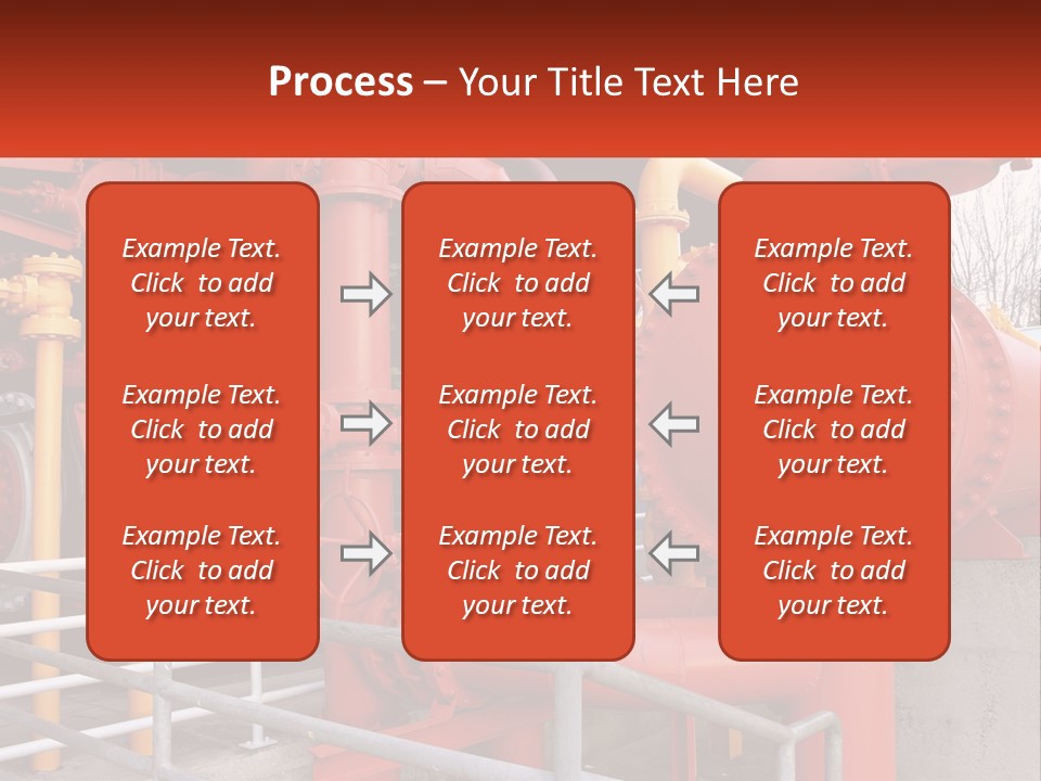 A Group Of Pipes And Valves In A Factory PowerPoint Template