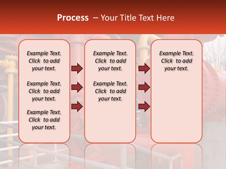 A Group Of Pipes And Valves In A Factory PowerPoint Template