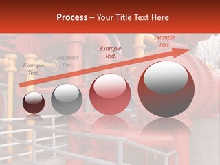 A Group Of Pipes And Valves In A Factory PowerPoint Template