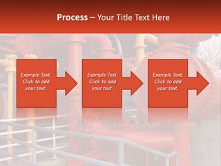 A Group Of Pipes And Valves In A Factory PowerPoint Template