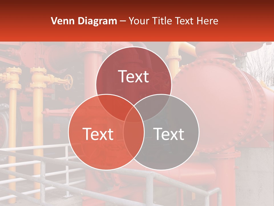 A Group Of Pipes And Valves In A Factory PowerPoint Template